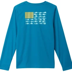 Terminal Tackle PFG Fish Flag Long-Sleeve Shirt - Boys'