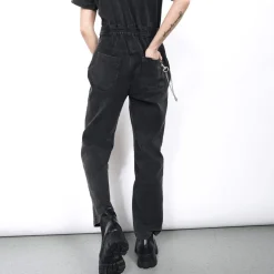 The Essential Short-Sleeve Denim High Waisted Coverall