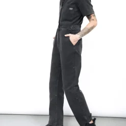 The Essential Short-Sleeve Denim High Waisted Coverall