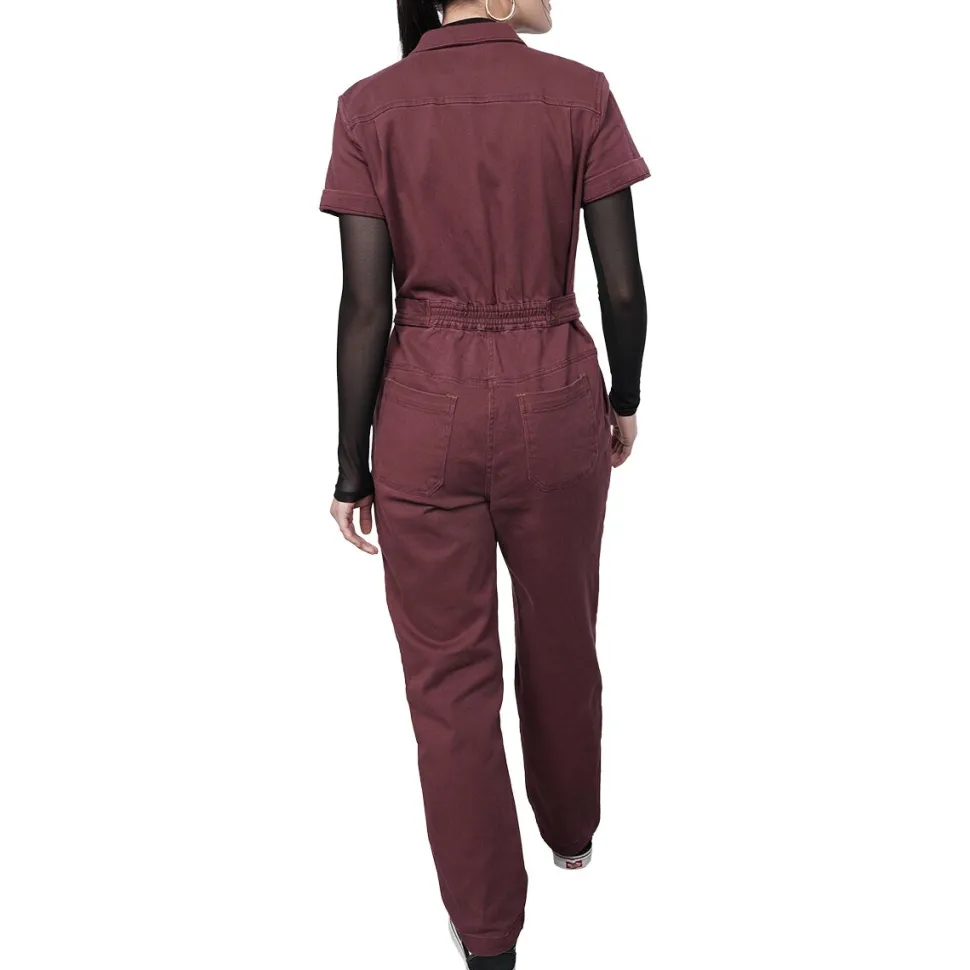 The Essential Short-Sleeve Denim High Waisted Coverall