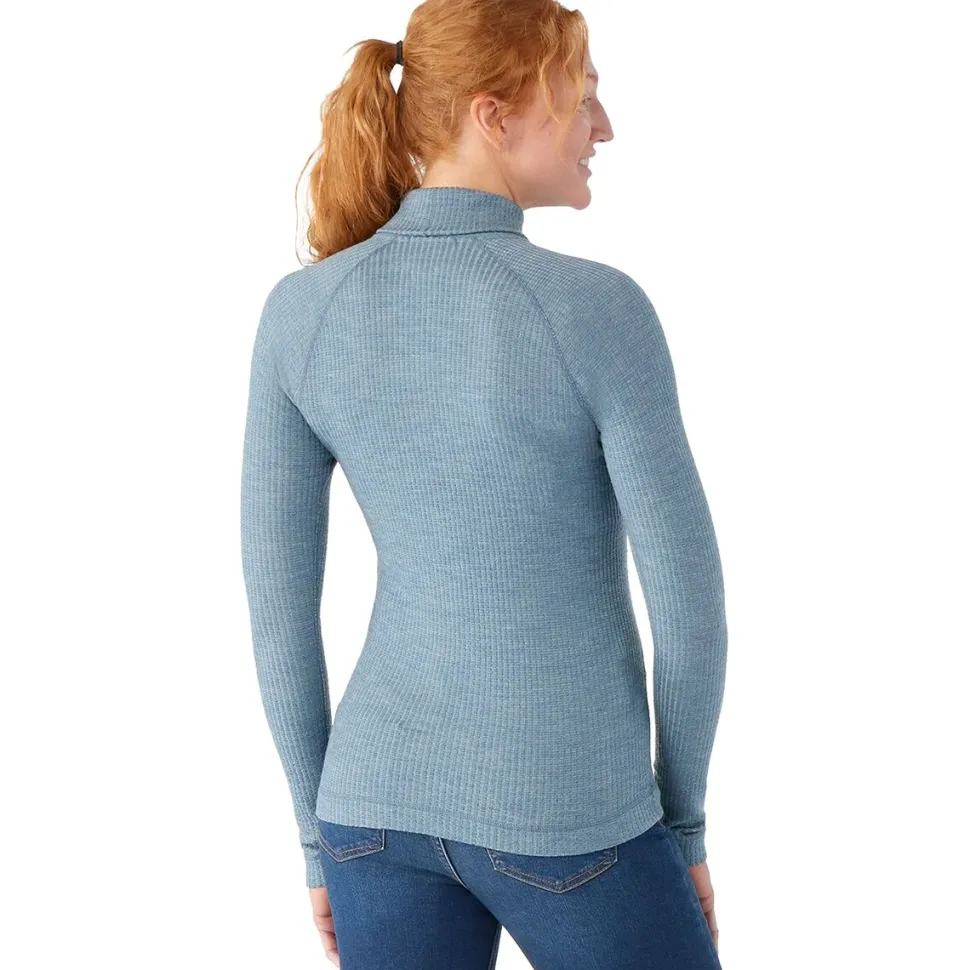 Thermal Merino Rib Turtleneck Top - Women's