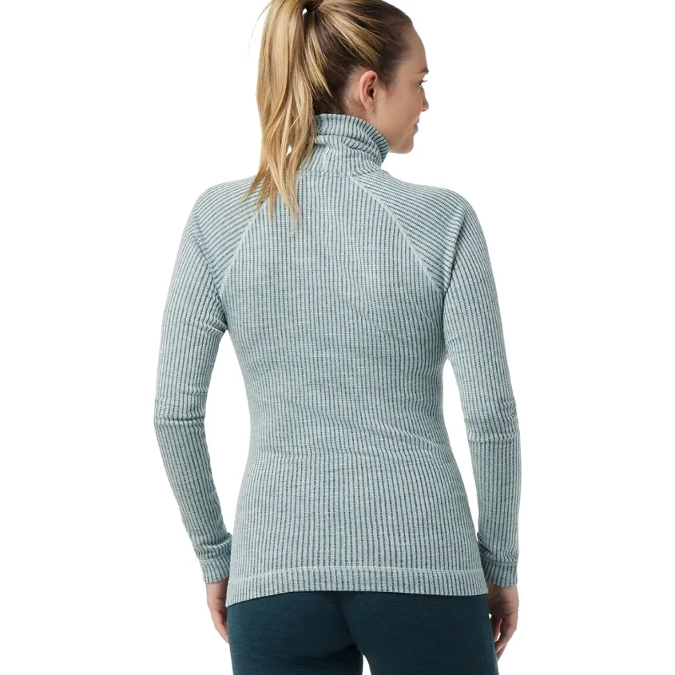 Thermal Merino Rib Turtleneck Top - Women's