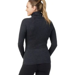 Thermal Merino Rib Turtleneck Top - Women's
