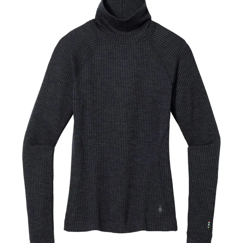 Thermal Merino Rib Turtleneck Top - Women's