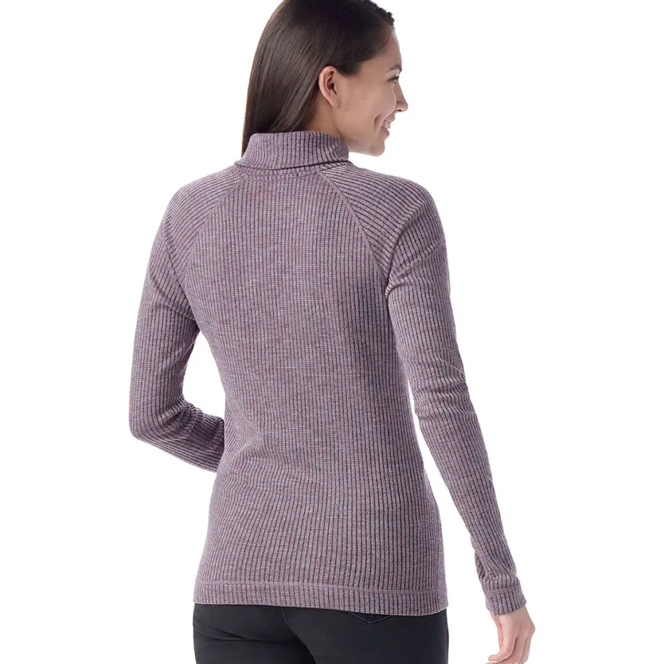 Thermal Merino Rib Turtleneck Top - Women's