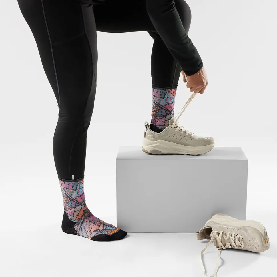 Trail Run Targeted Cushion Triangle Prism Crew Sock -Women's