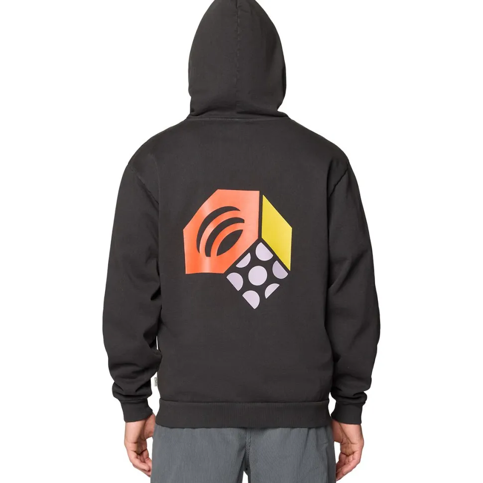 Tri-Color Logo Garment Dyed Hoodie - Men's