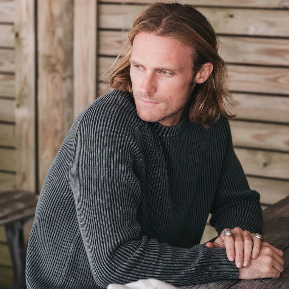 Undertow Washed Crewneck Sweater - Men's