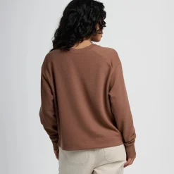 Waffle Long-Sleeve Henley Top - Women's