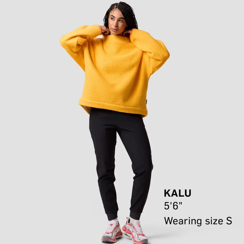 Wander Pile-Fleece Mock-Neck Top - Women's