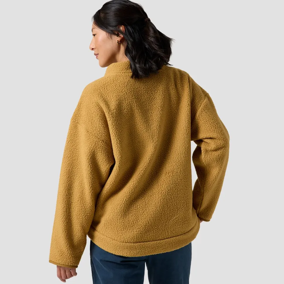 Wander Pile-Fleece Mock-Neck Top - Women's
