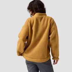 Wander Pile-Fleece Mock-Neck Top - Women's