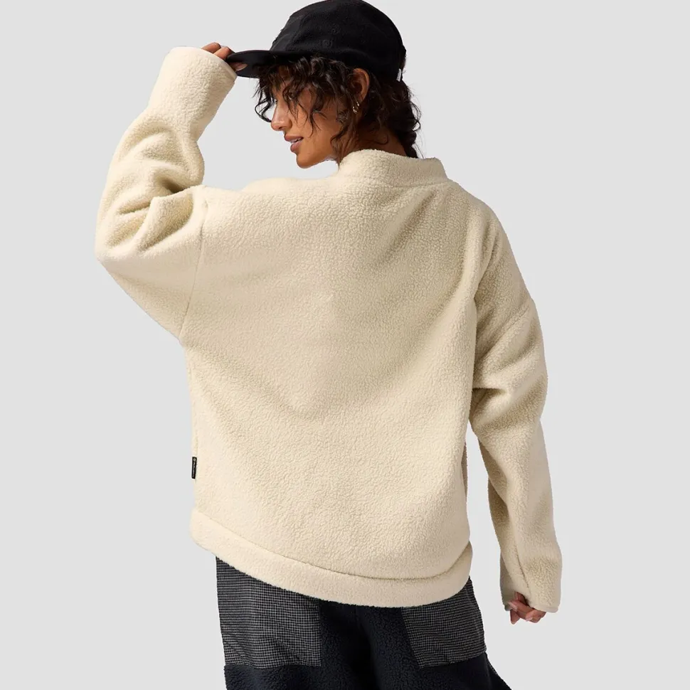 Wander Pile-Fleece Mock-Neck Top - Women's