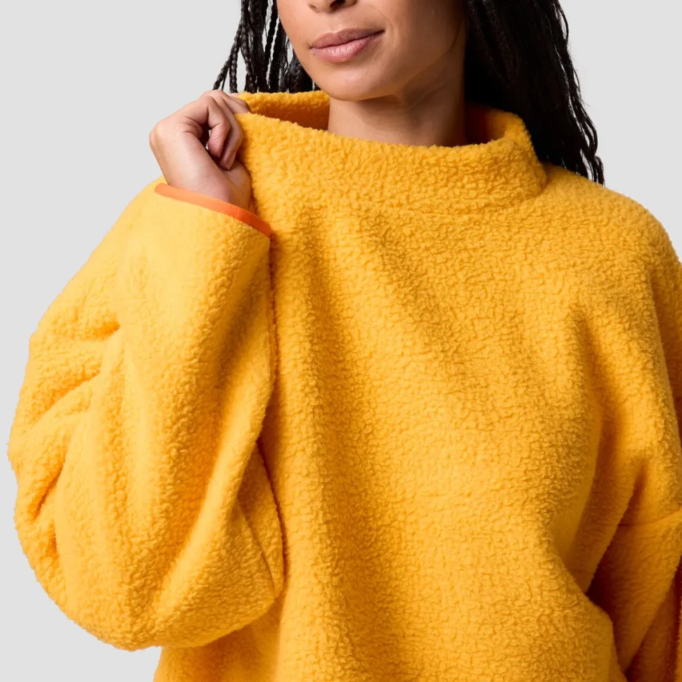 Wander Pile-Fleece Mock-Neck Top - Women's
