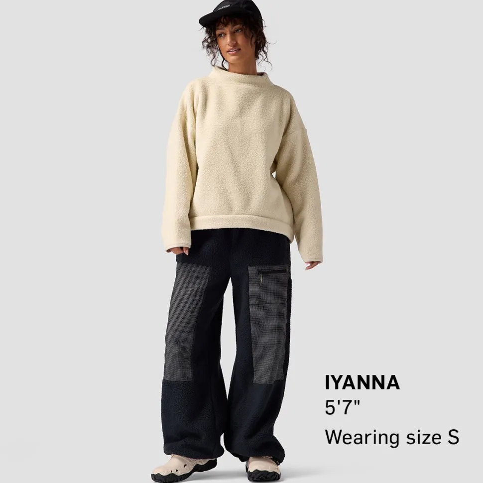 Wander Pile-Fleece Mock-Neck Top - Women's