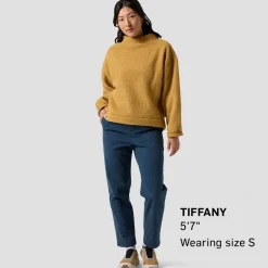Wander Pile-Fleece Mock-Neck Top - Women's