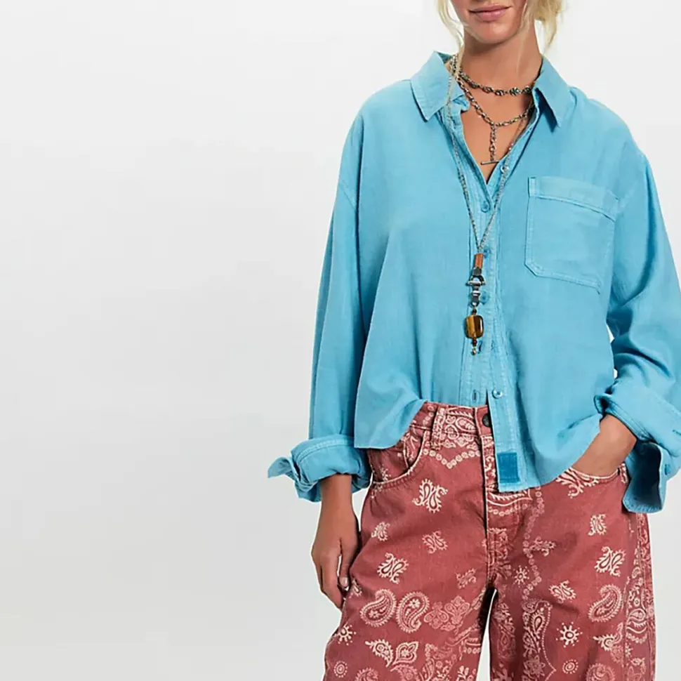 We The Free Laurel Linen Button-Up Shirt - Women's