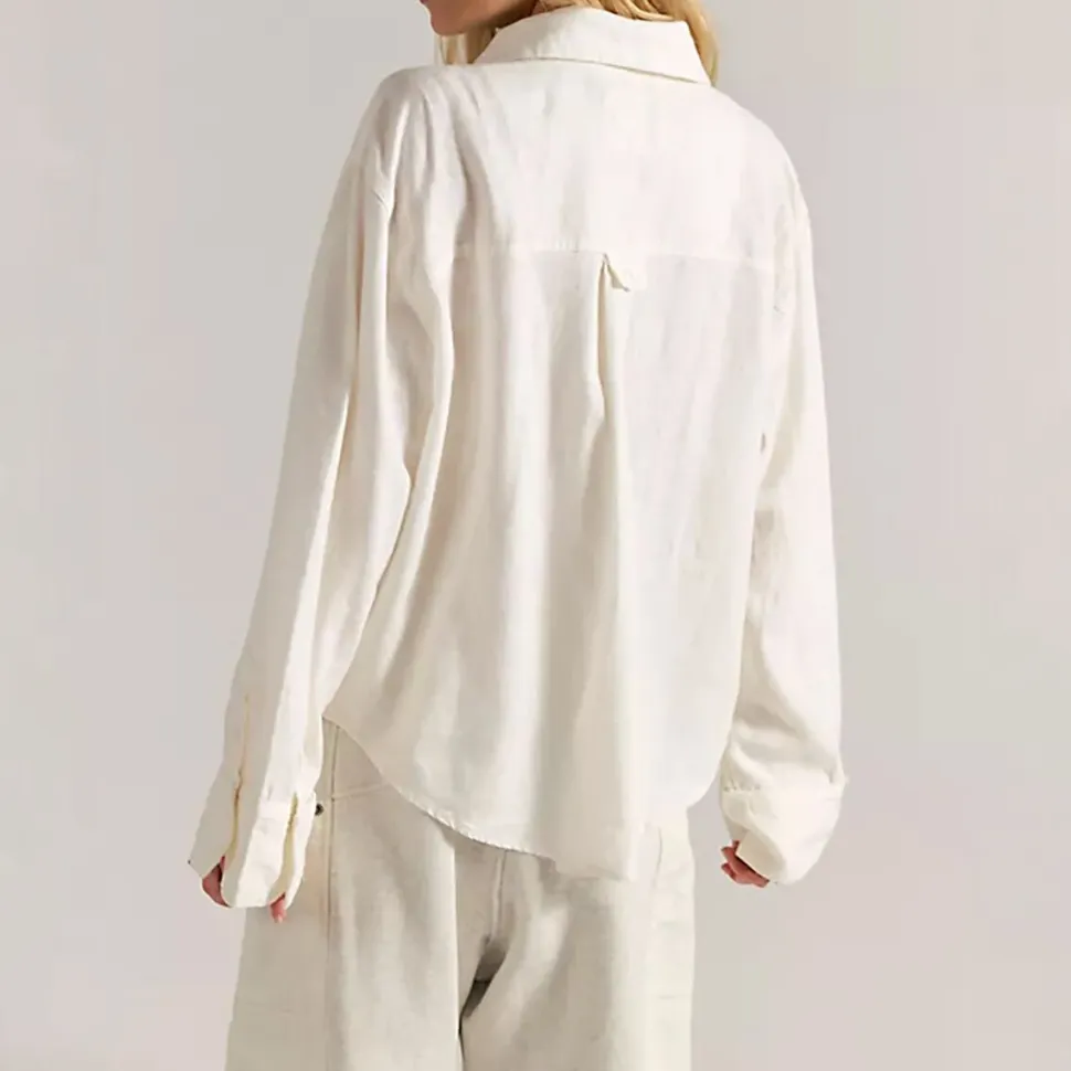 We The Free Laurel Linen Button-Up Shirt - Women's