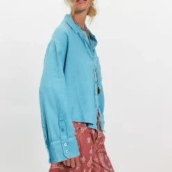 We The Free Laurel Linen Button-Up Shirt - Women's