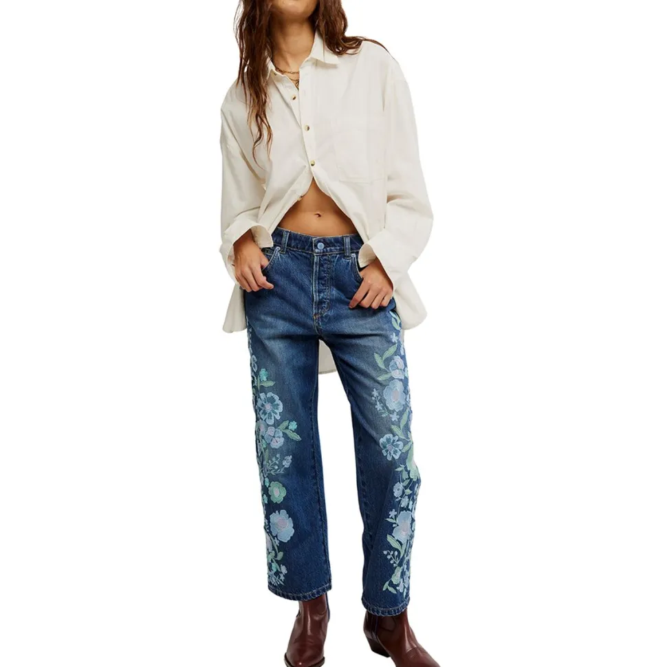 Willow Floral Embroidered Pant - Women's