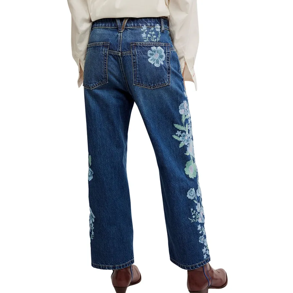 Willow Floral Embroidered Pant - Women's