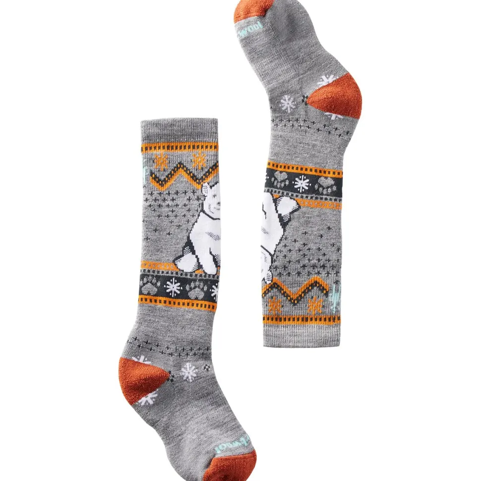 Wintersport Full Cushion Polar Bear Pattern OTC Sock - Kids'