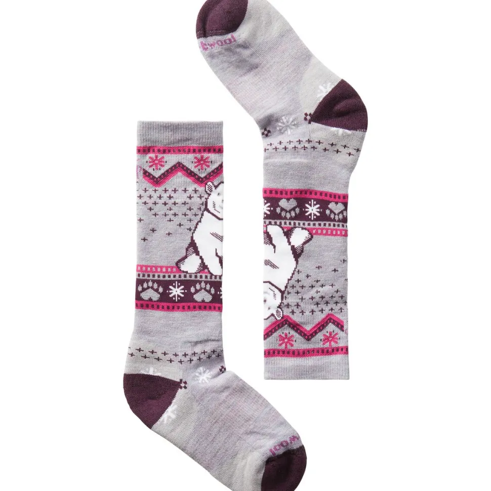 Wintersport Full Cushion Polar Bear Pattern OTC Sock - Kids'