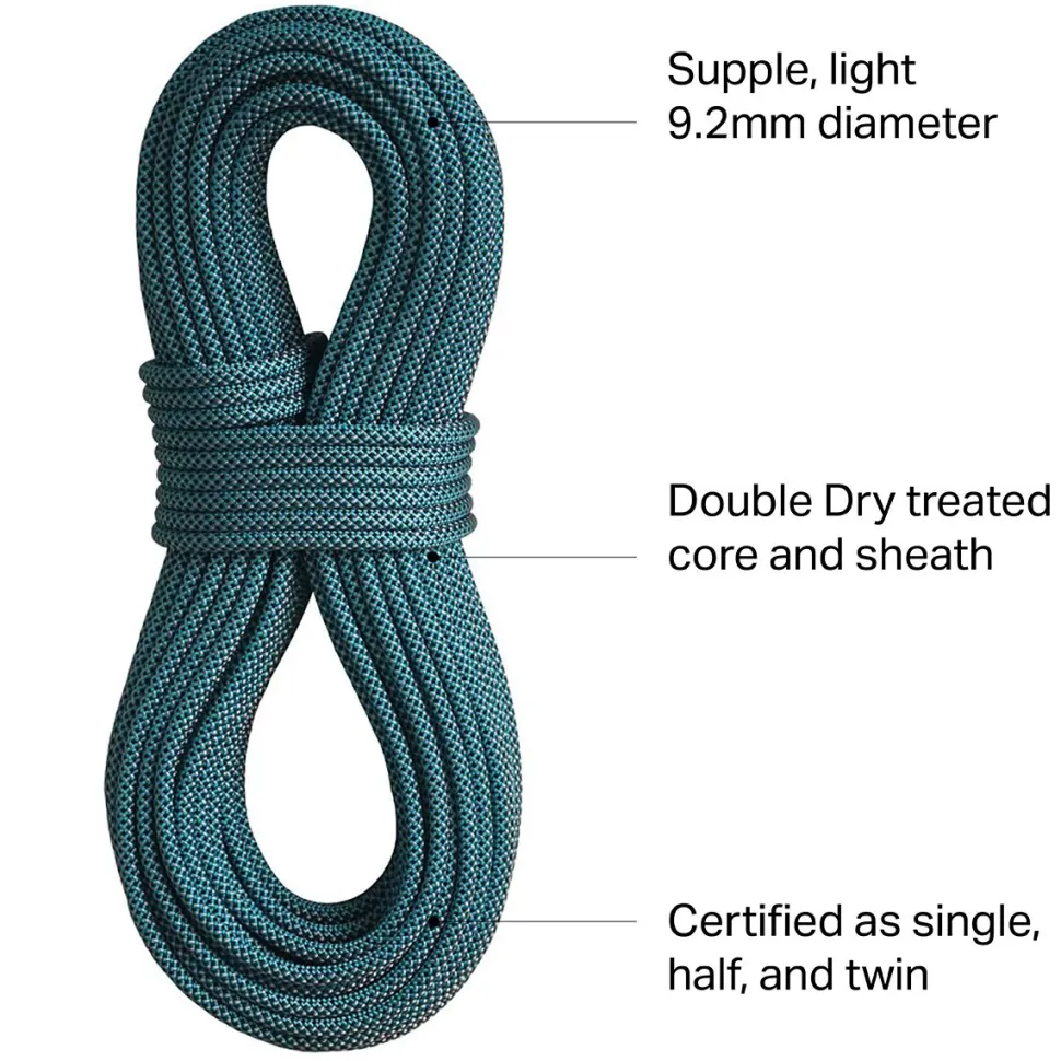 Xenon Double Dry Climbing Rope - 9.2mm